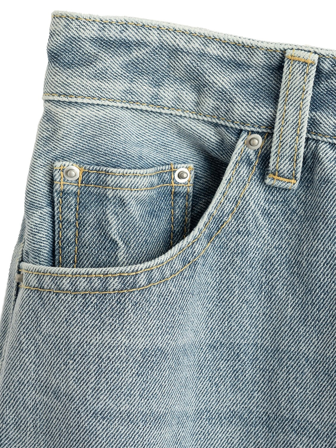 ウォッシュ ワイド プレーン Denim