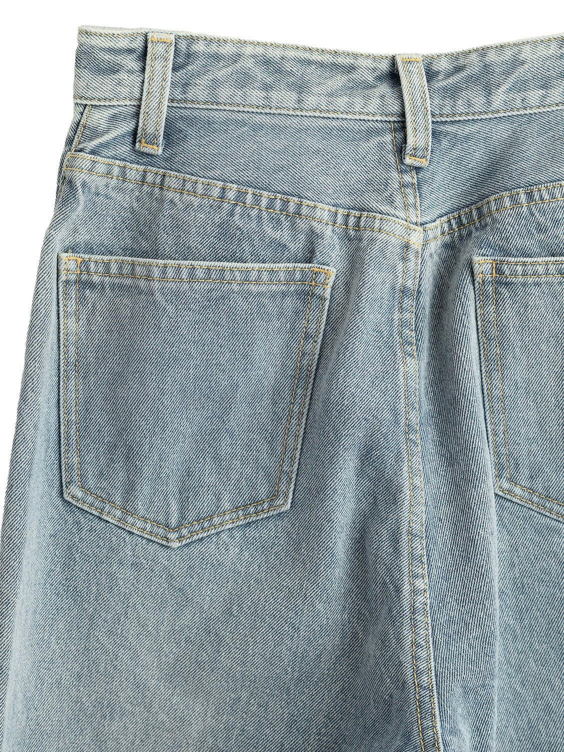 ウォッシュ ワイド プレーン Denim
