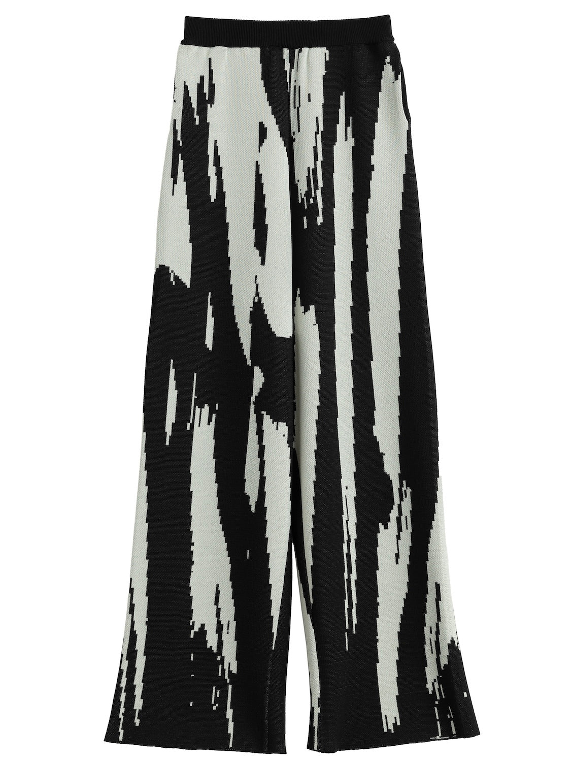 Pixel design knit pants