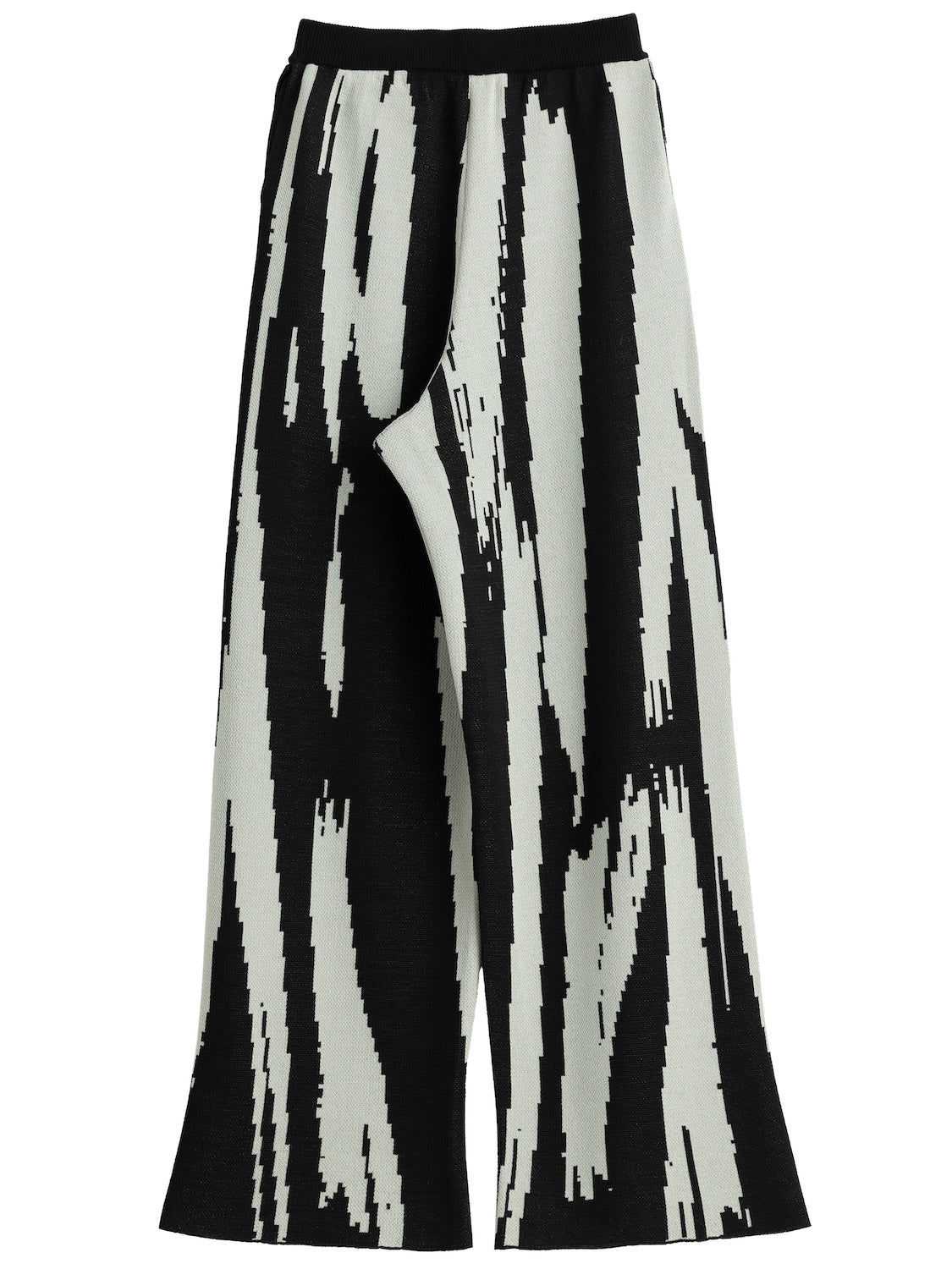 Pixel design knit pants