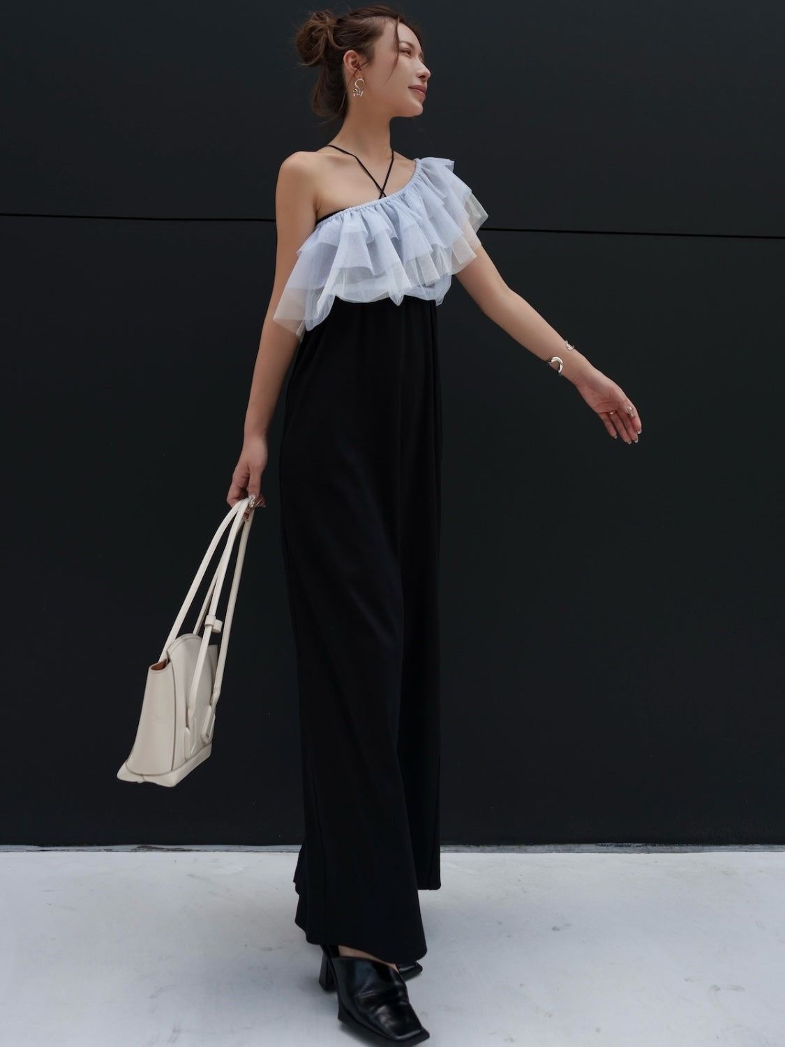 Glitter Tulle Layered One-piece