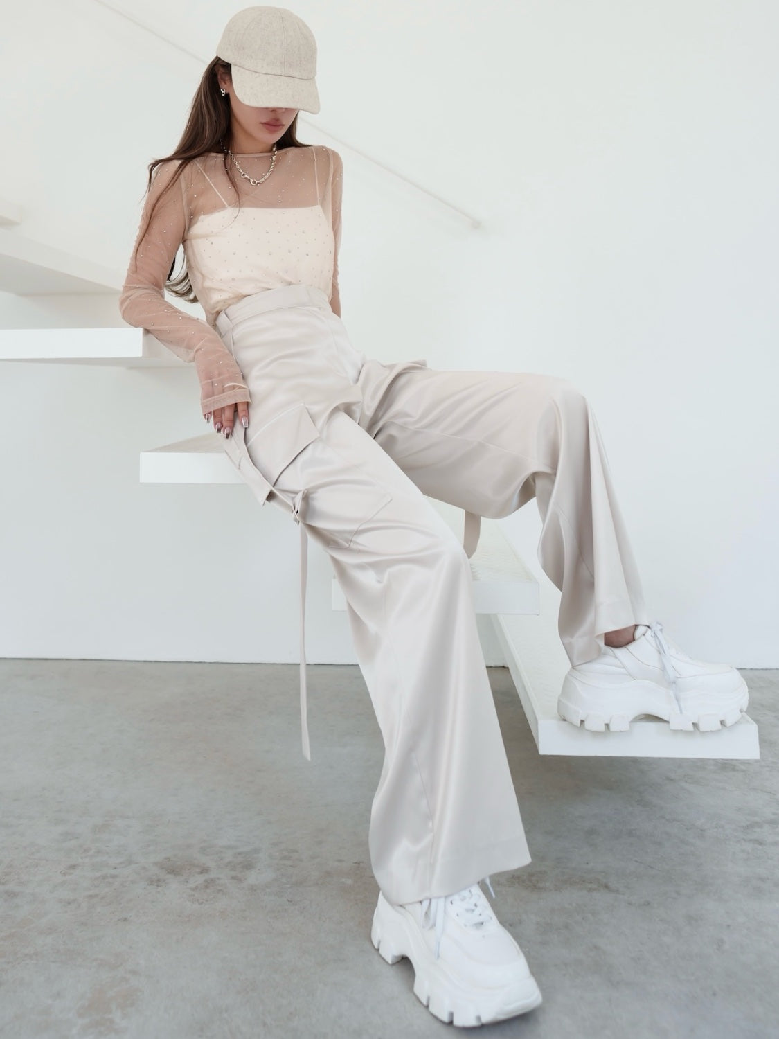 ストーン Sheer ロングスリーブ