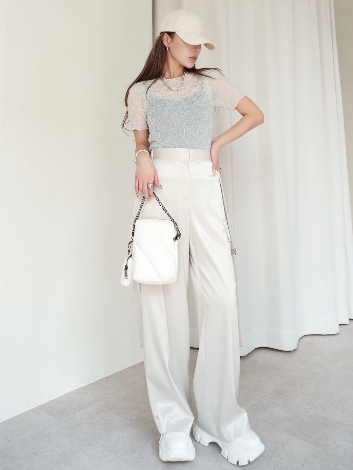 ランダムニット Sheer トップス