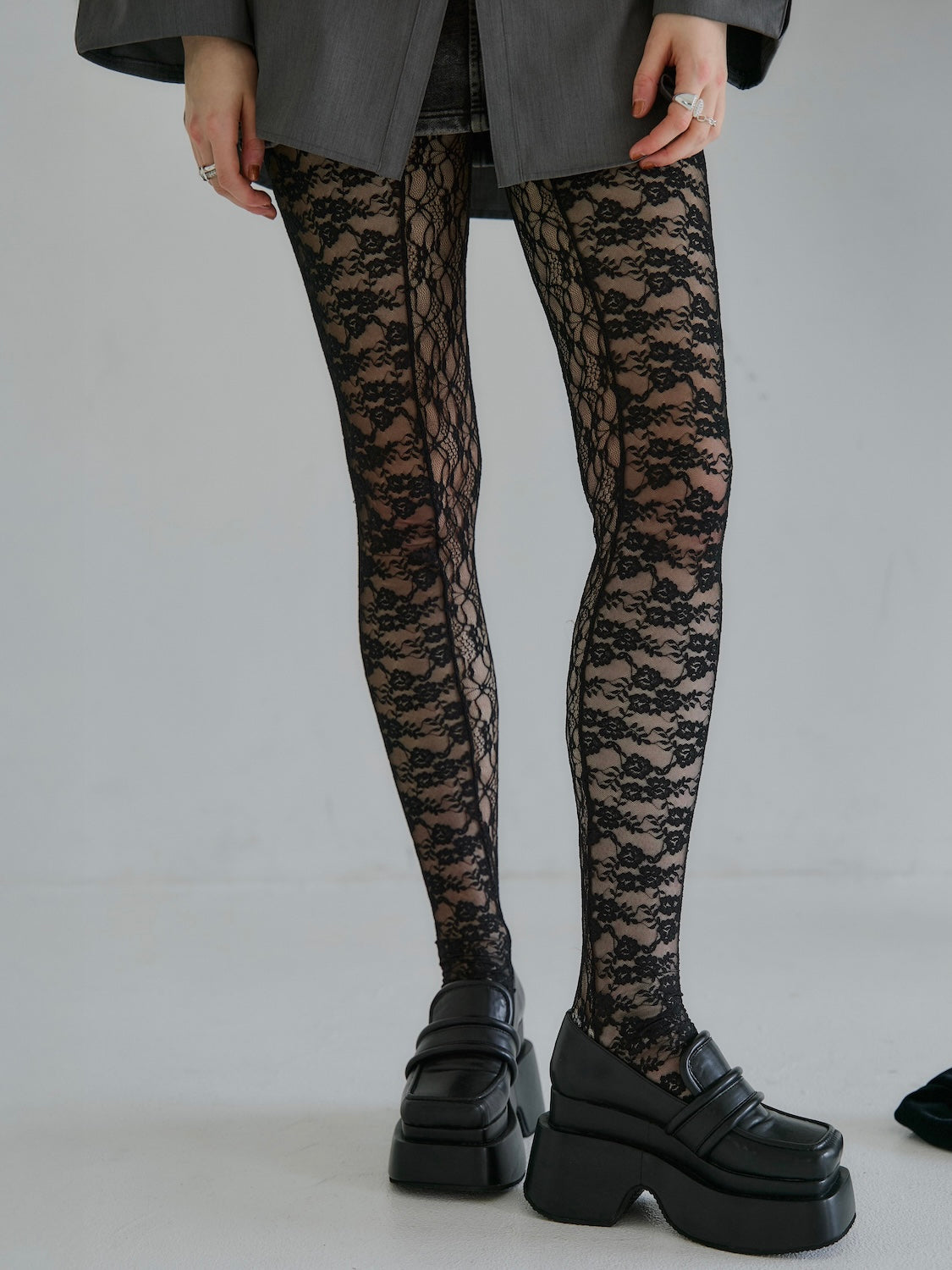 スウィッチング Stretch レース タイツ