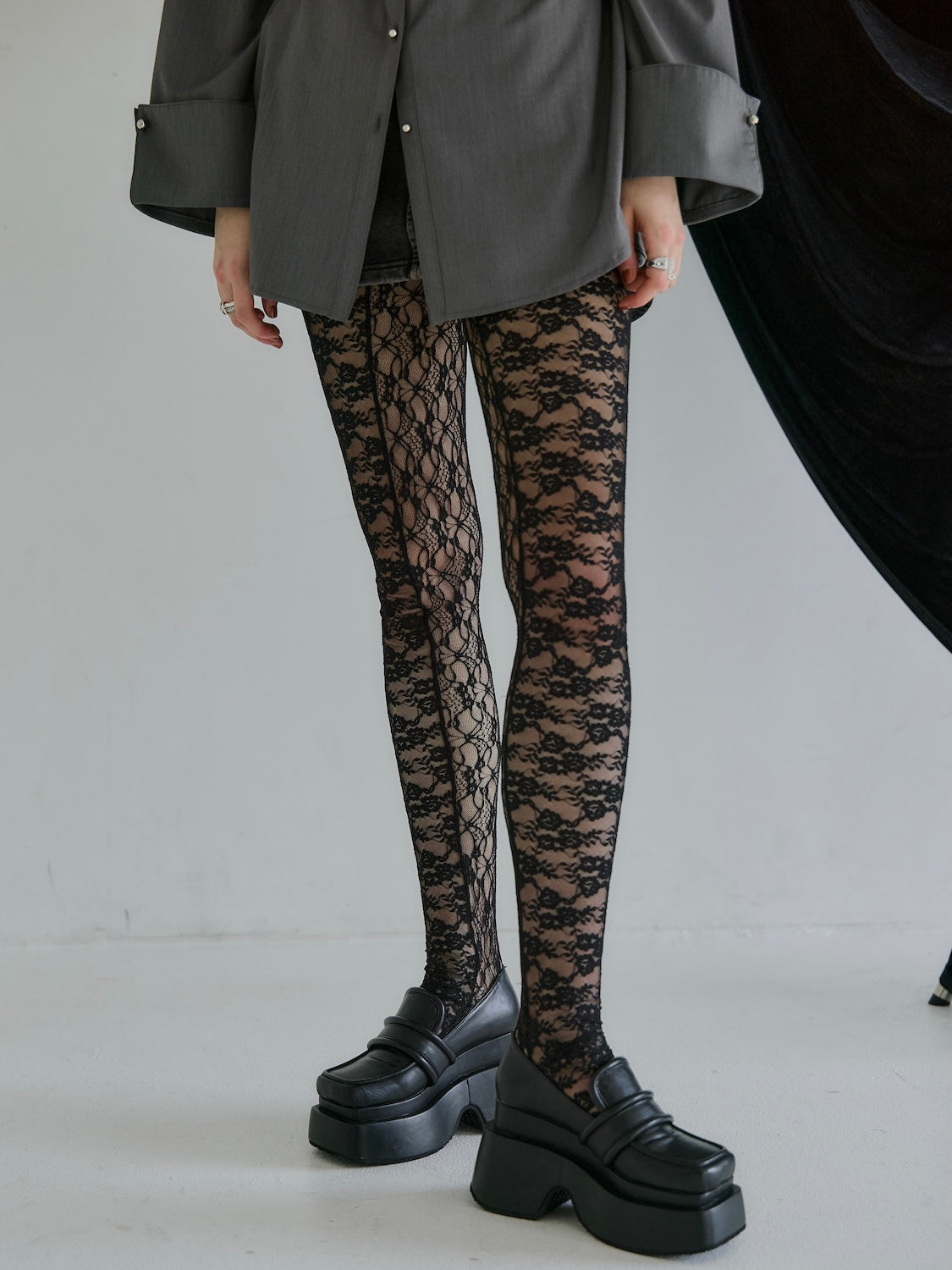 スウィッチング Stretch レース タイツ