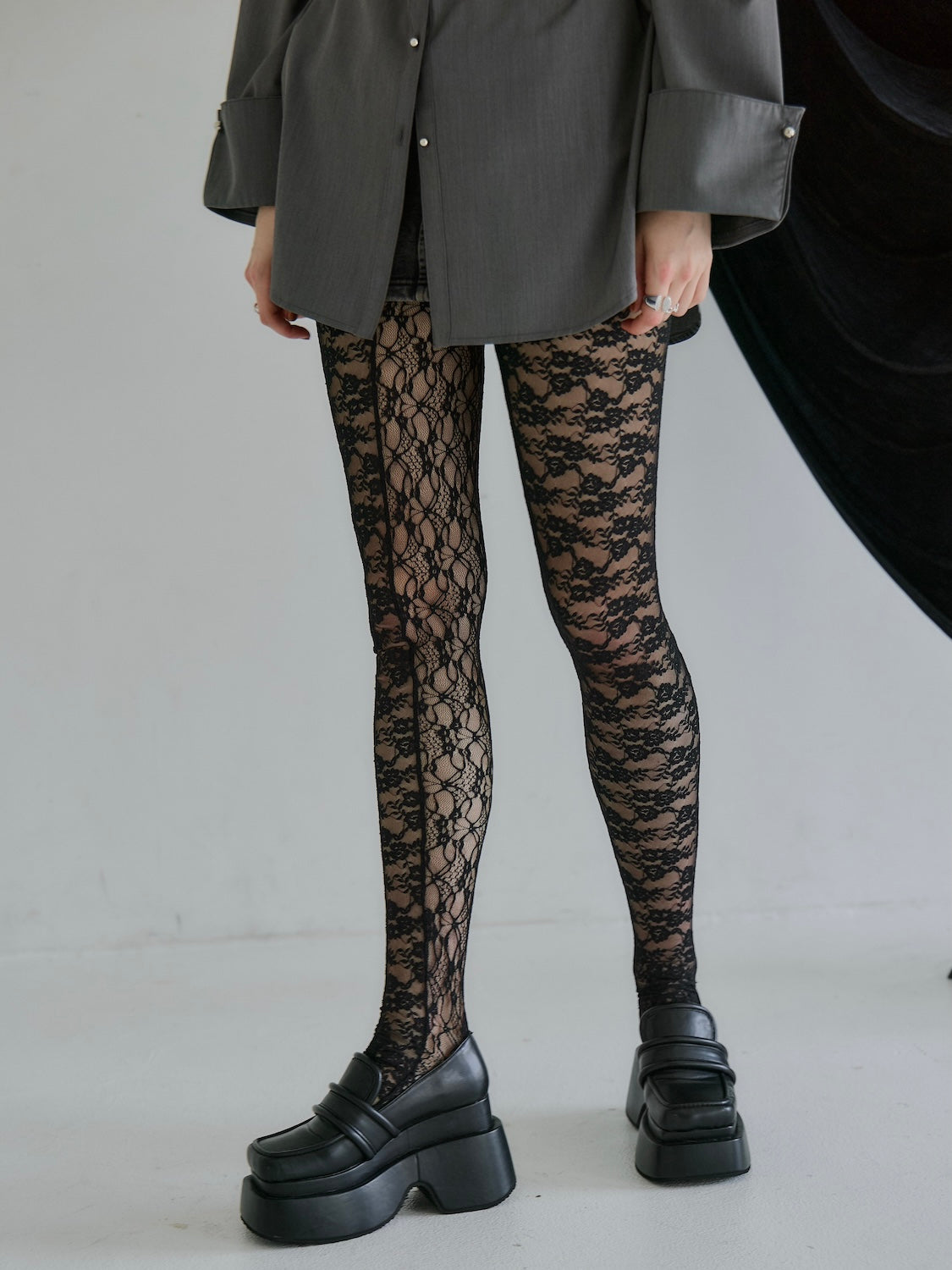 スウィッチング Stretch レース タイツ