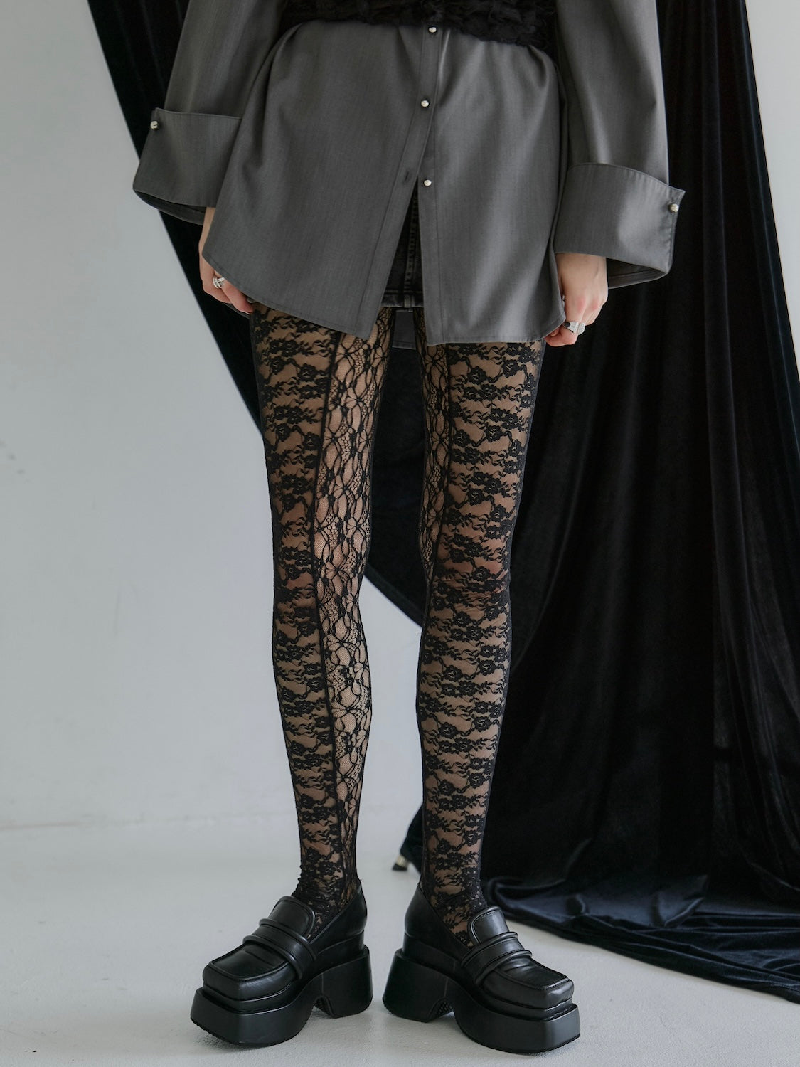 スウィッチング Stretch レース タイツ