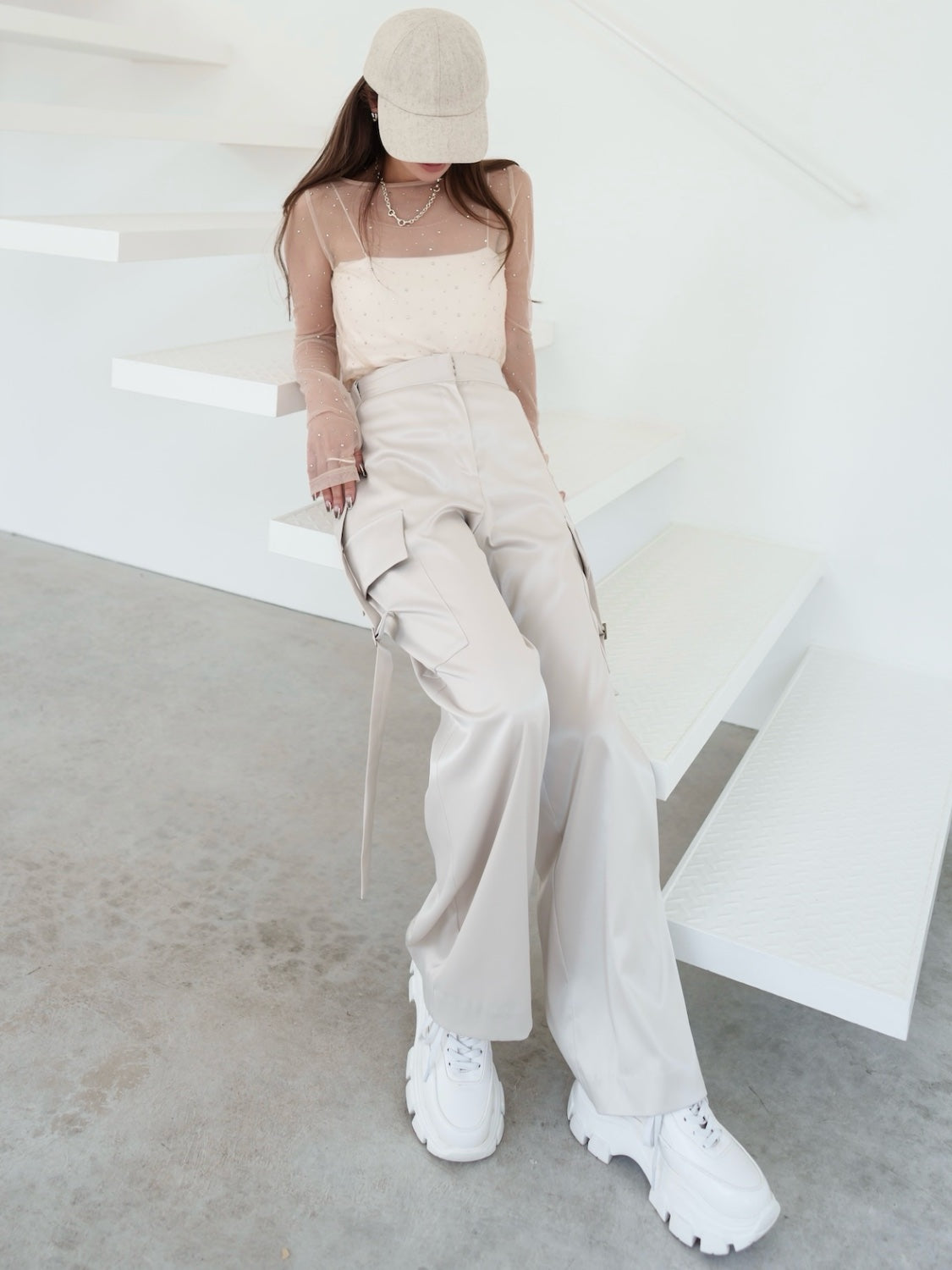 ストーン Sheer ロングスリーブ