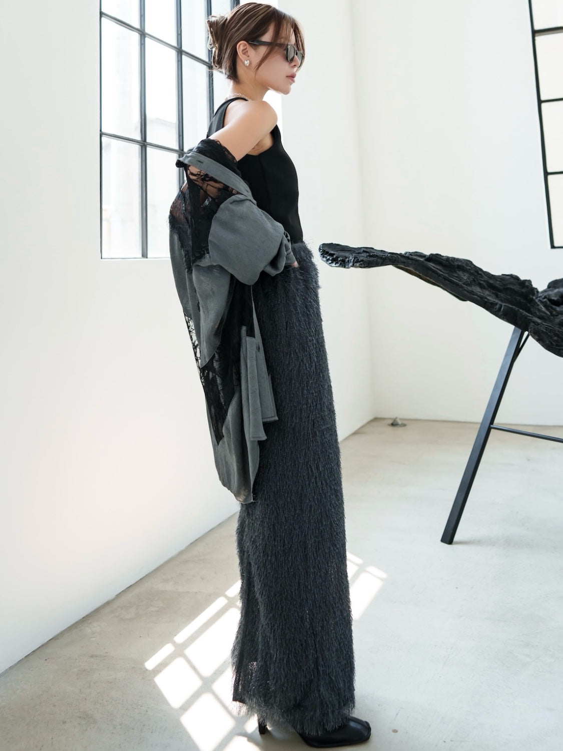 MODEL:159cm<br>COLOR:チャコール