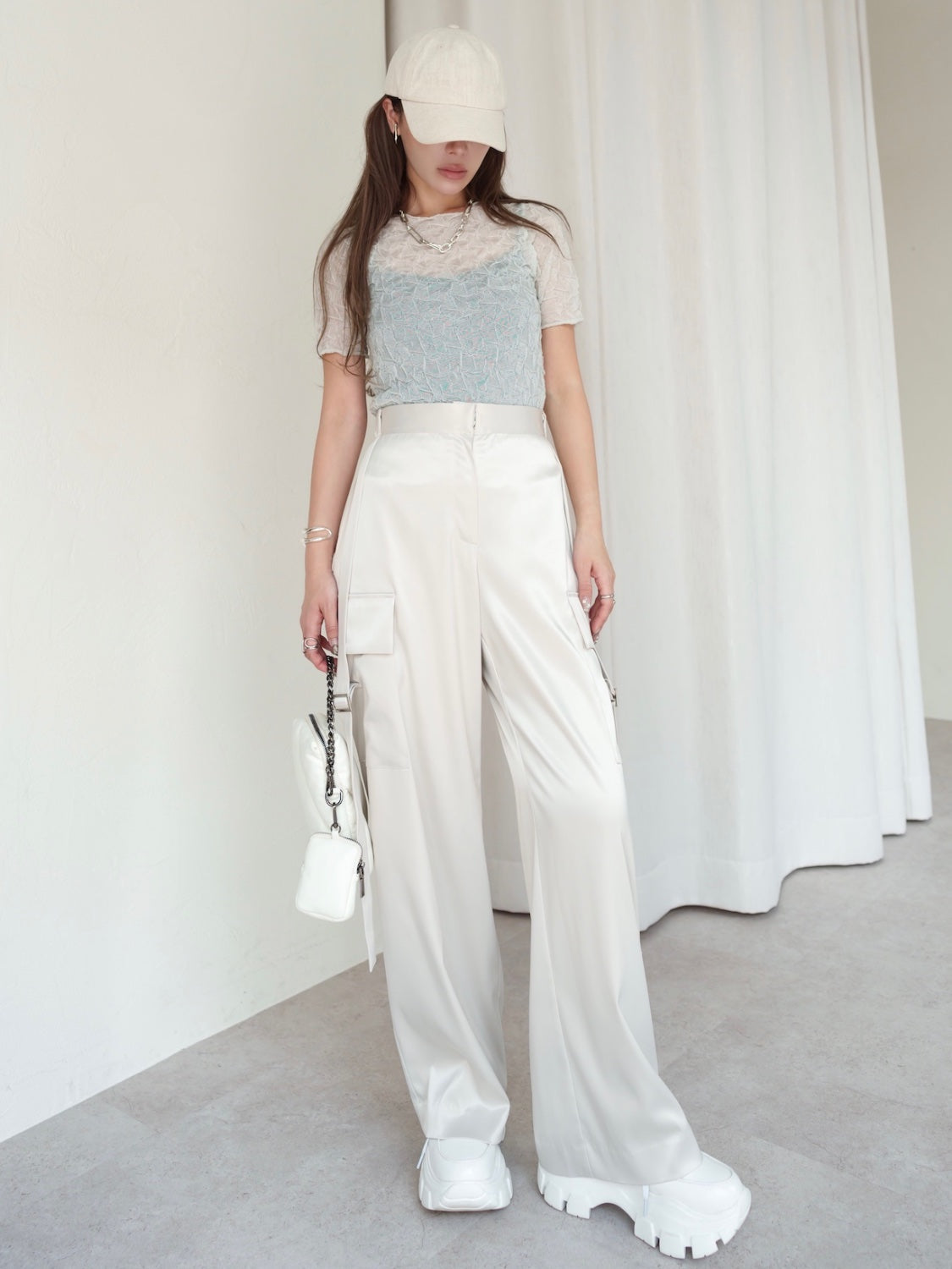 ランダムニット Sheer トップス