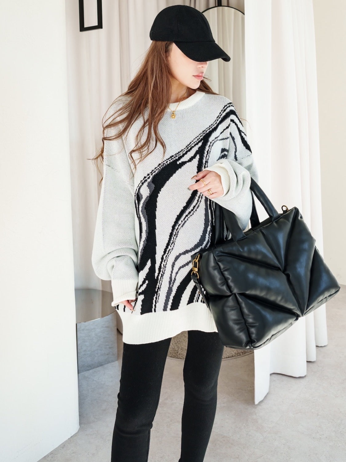 MODEL:159cm<br>着用サイズ:0<br>COLOR:ホワイト