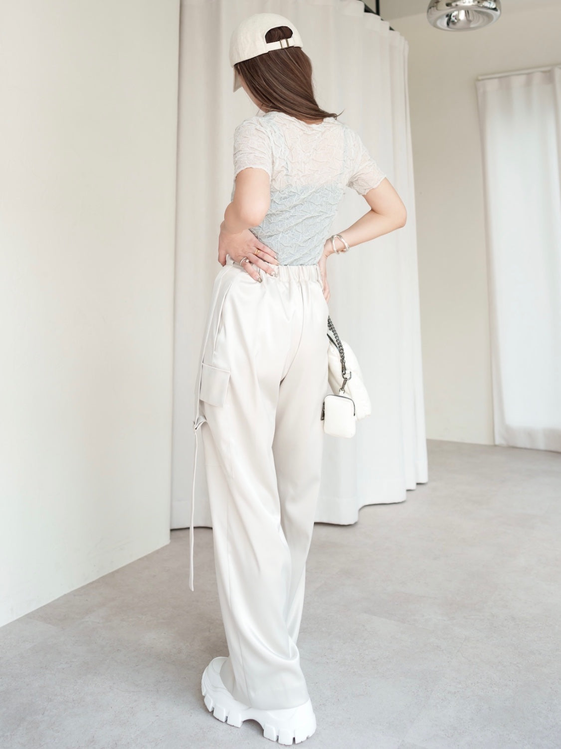 ランダムニット Sheer トップス