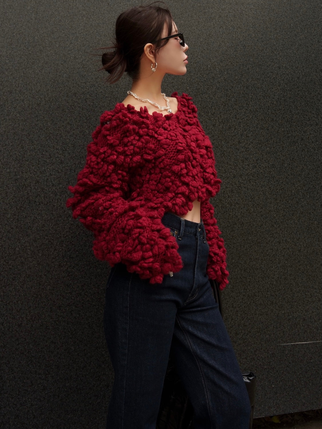 Wool Hand KNIT プルオーバー