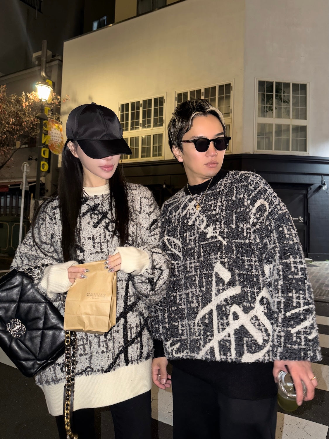 ツイードライク グラフィティ KNIT プルオーバー