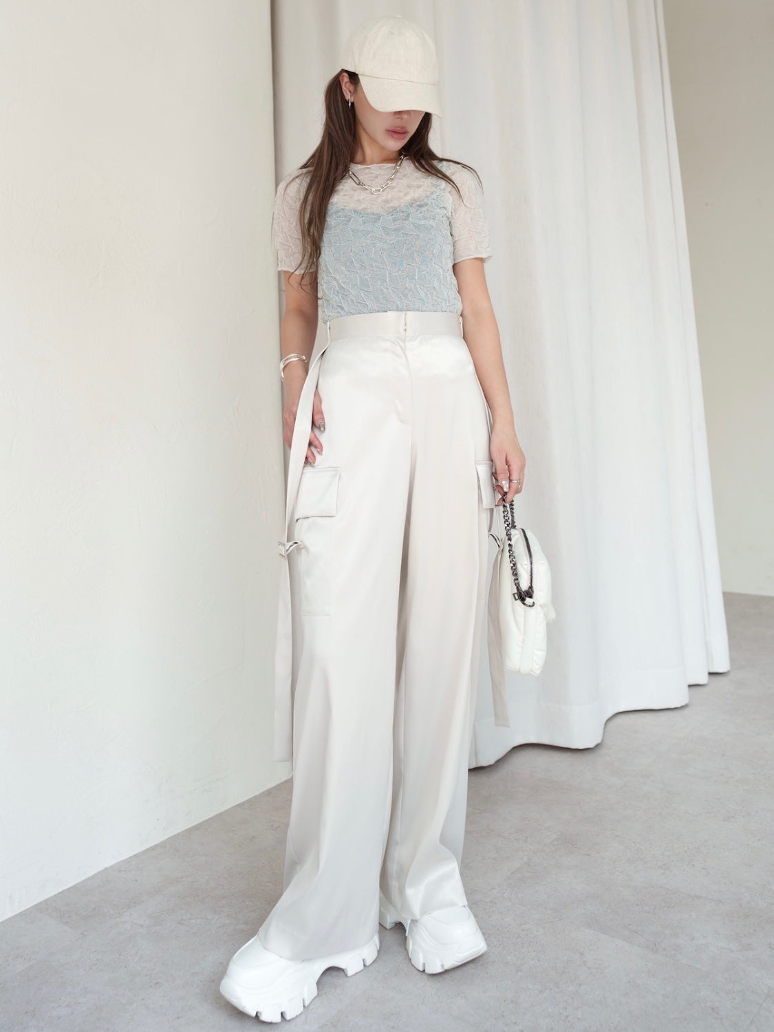 ランダムニット Sheer トップス
