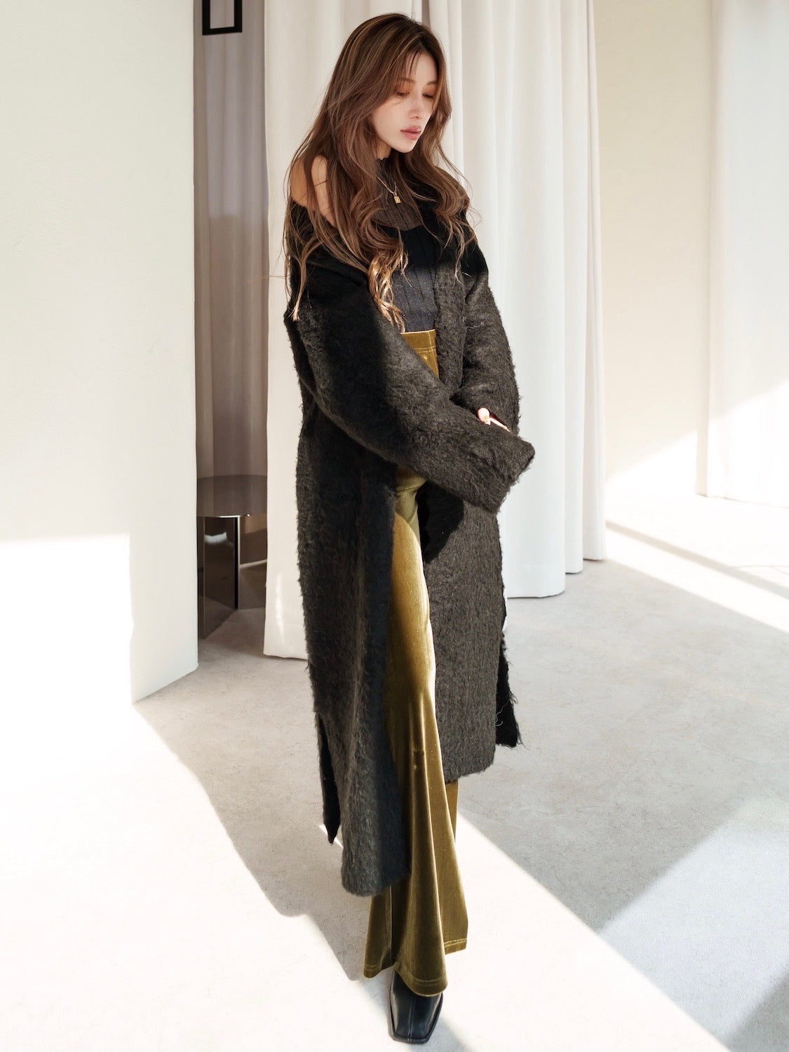 Wool Long Cardigan