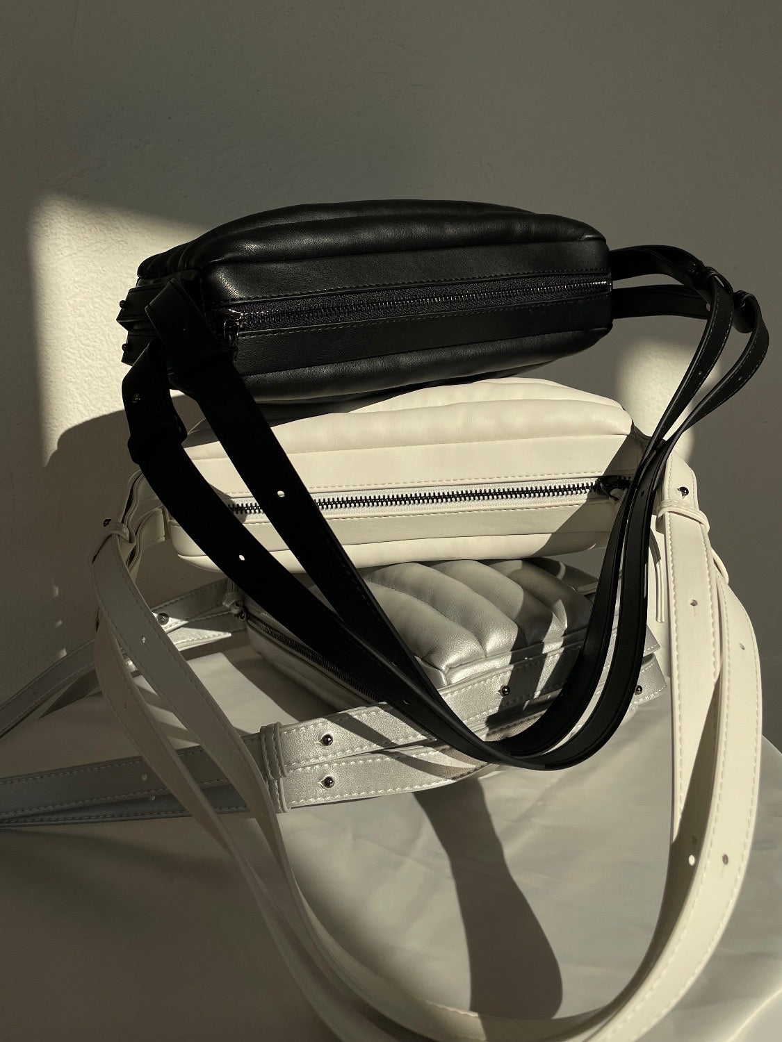 Quilted leather shoulder bag