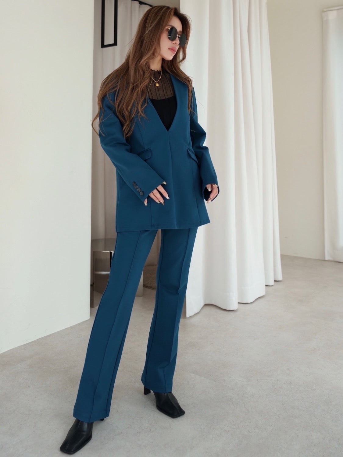 Vネック スムース Set-up