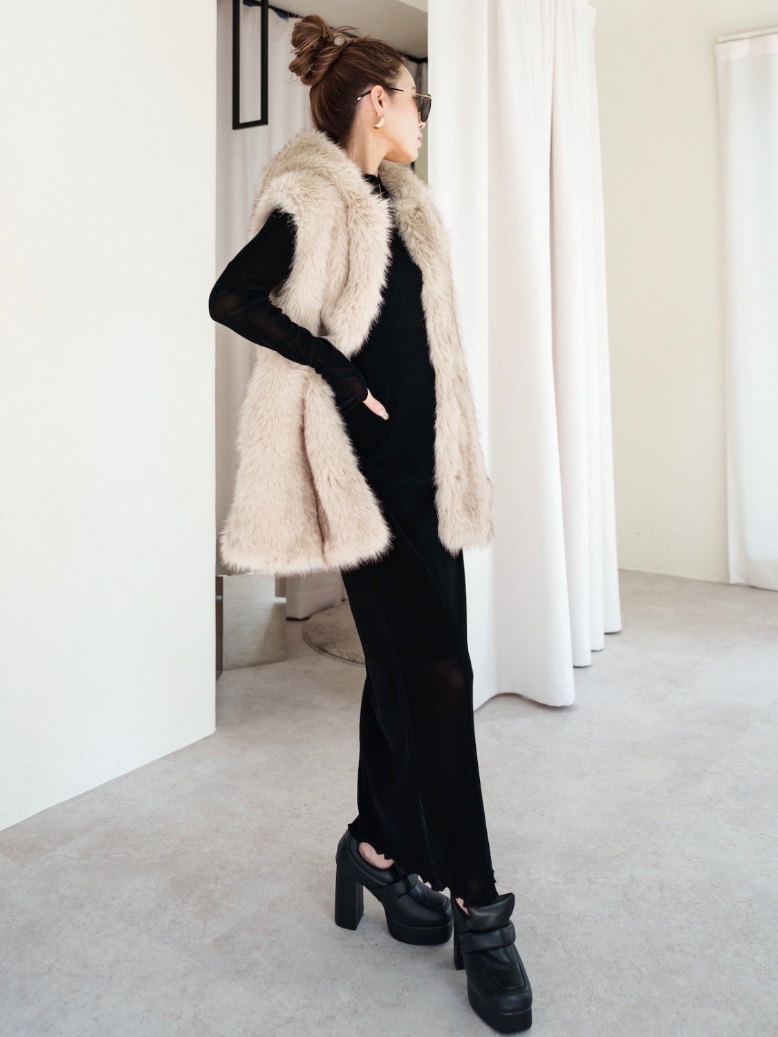 Padded High-heel Loafers