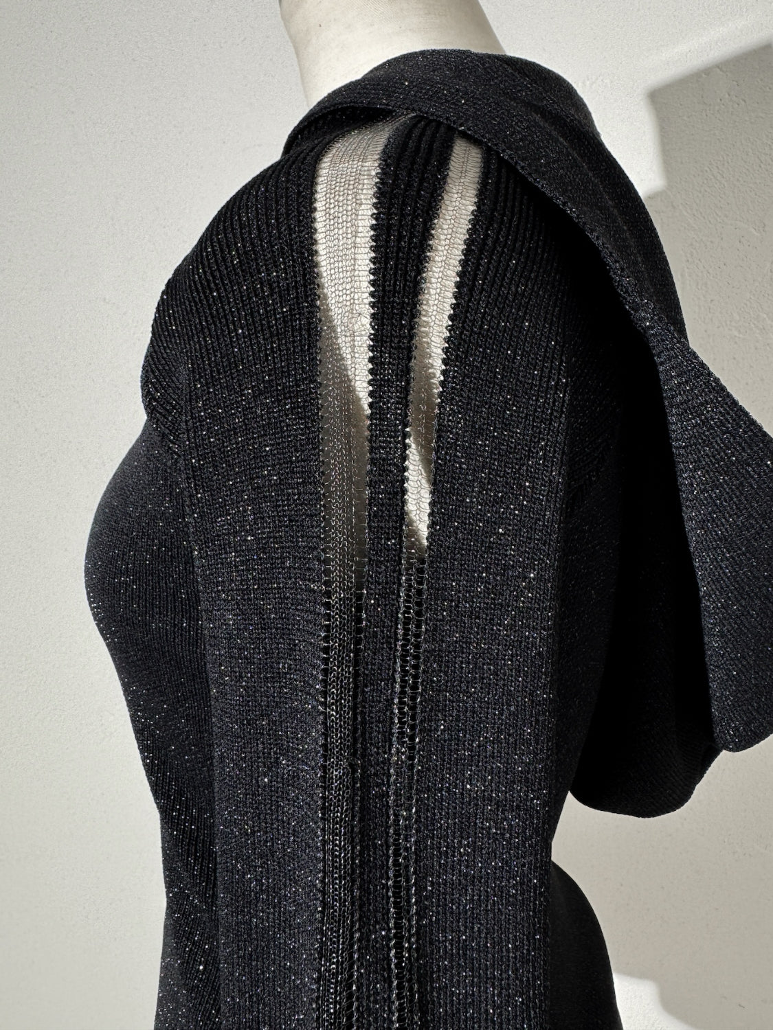 シアーライン Half ジップフーディー KNIT