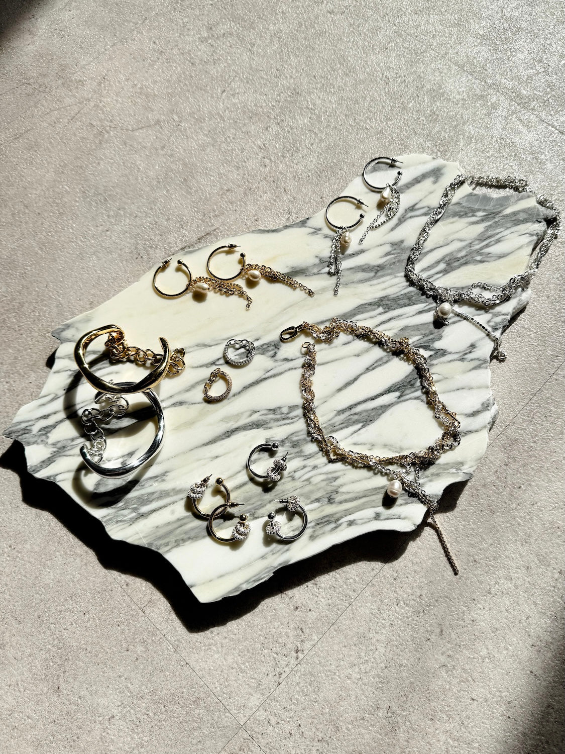 Half Chain Pave Stone Ring