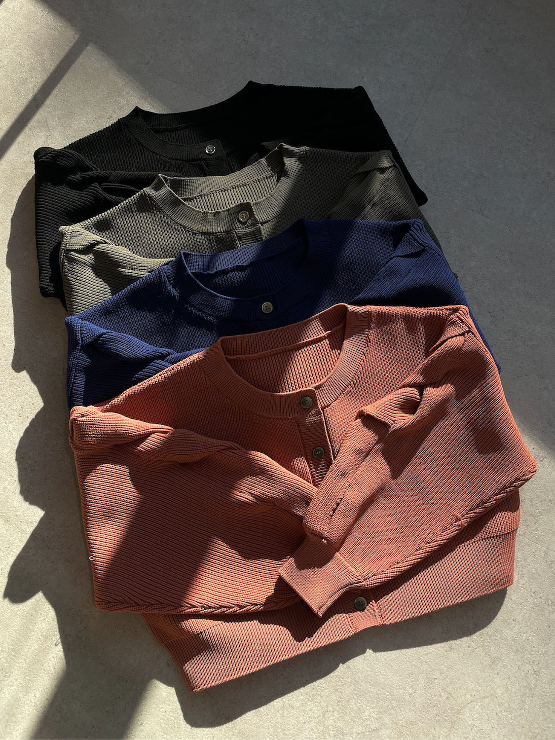 2way sleeve design cardigan