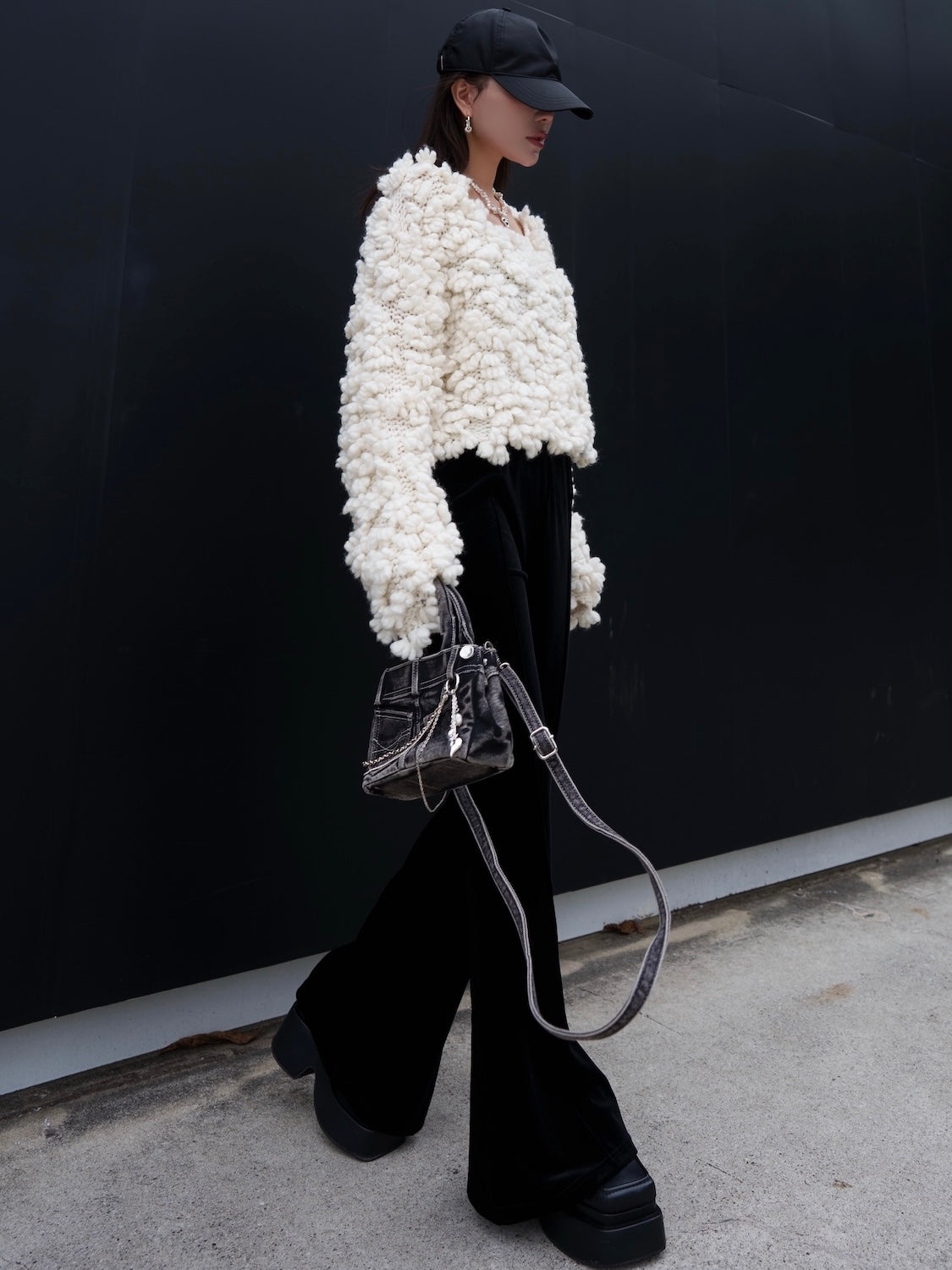 Wool Hand KNIT プルオーバー