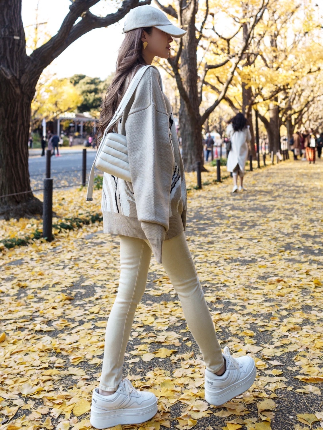 Marble Long-sleeve Pullover
