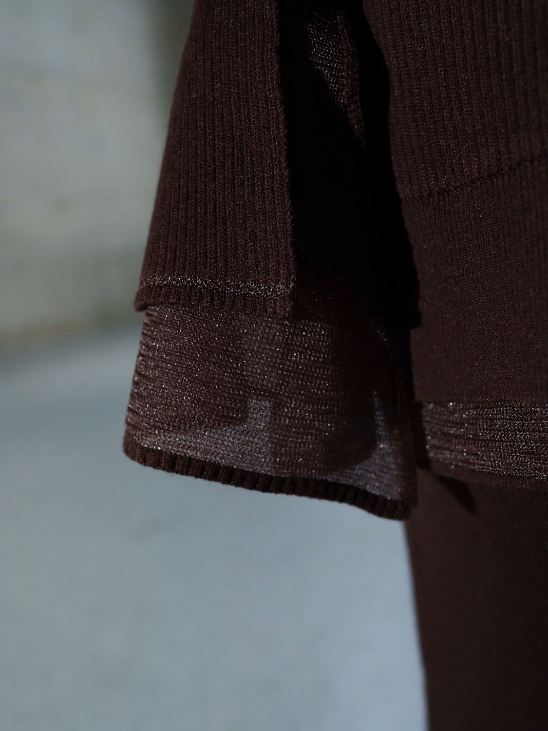 Sheer レイヤーカフス KNIT セットアップ