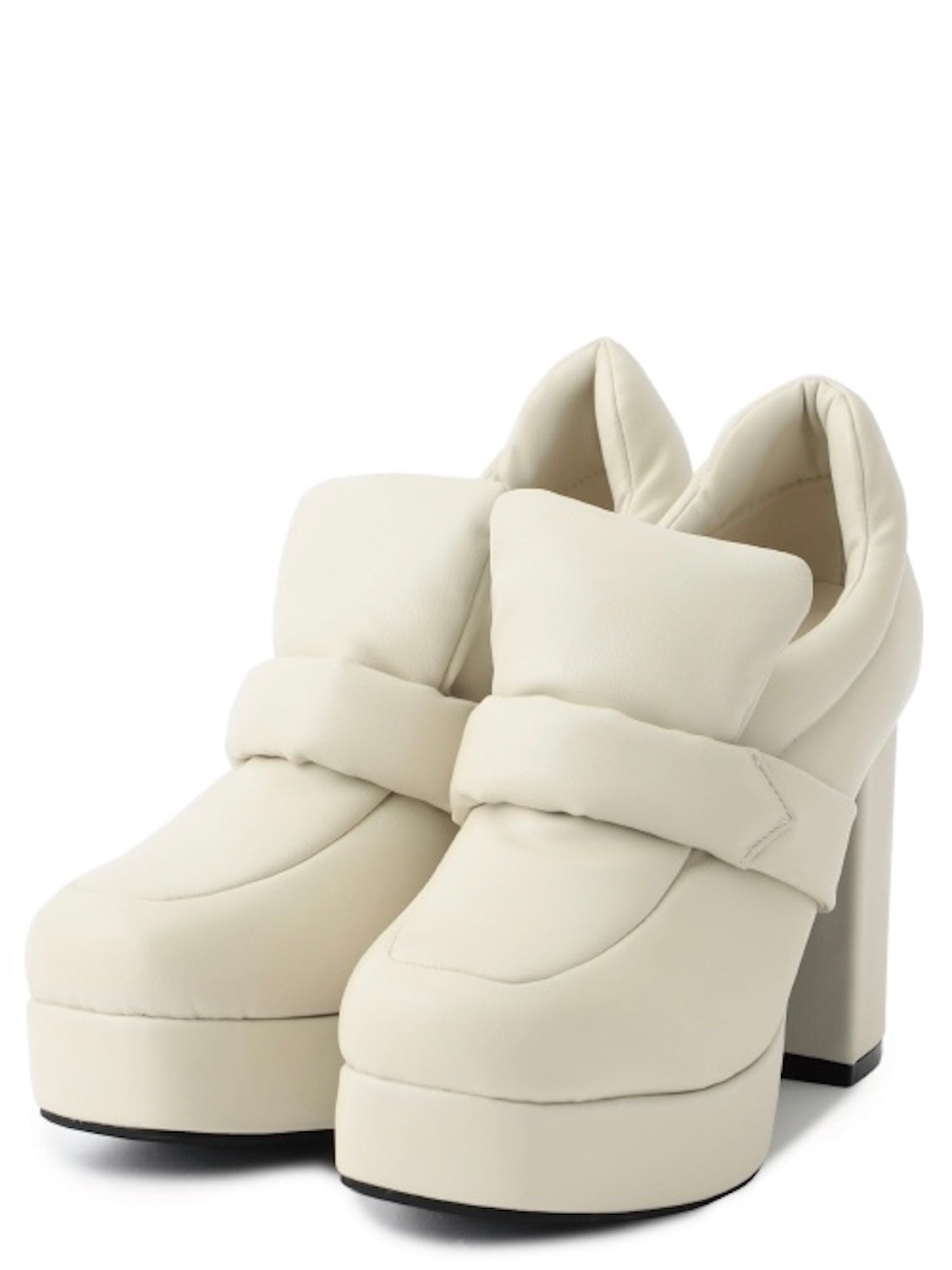 Padded High-heel Loafers