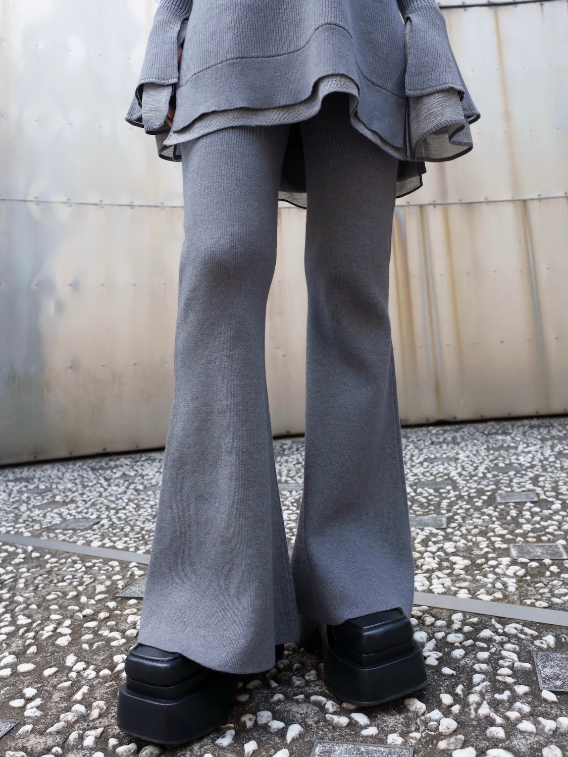 Sheer レイヤーカフス KNIT セットアップ