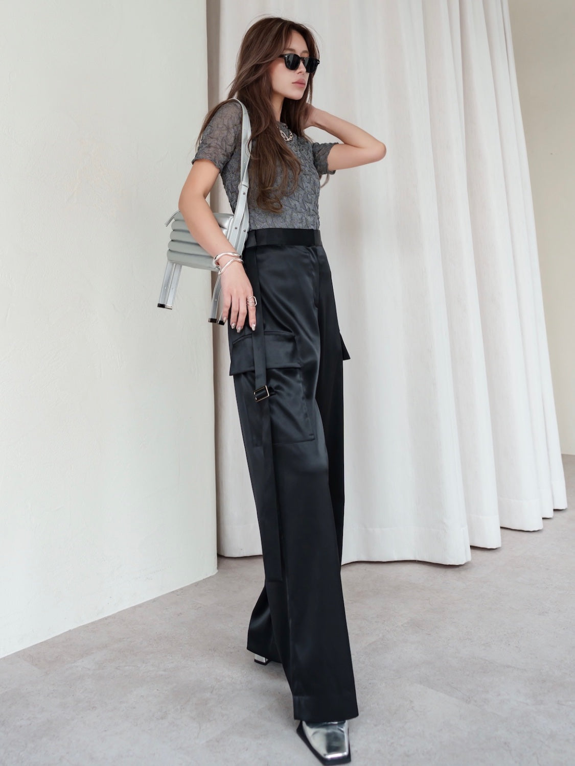 ランダムニット Sheer トップス