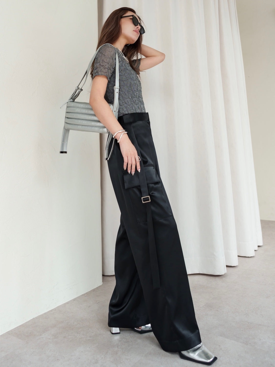ランダムニット Sheer トップス