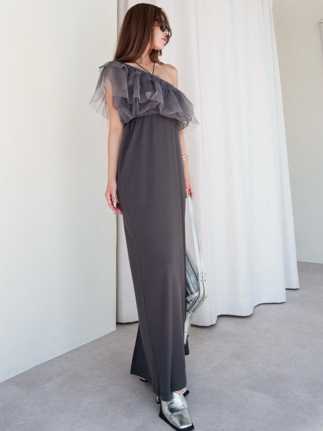 Glitter Tulle Layered One-piece