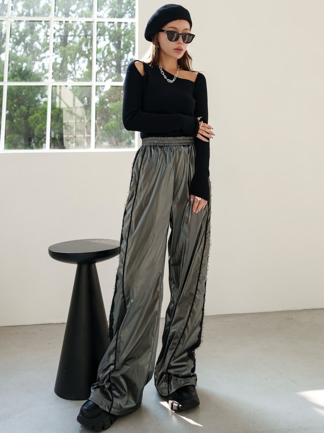MODEL:159cm<br>COLOR:ブラック