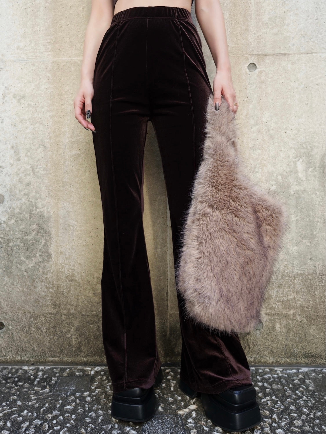 グラデーション Fur トートバッグ