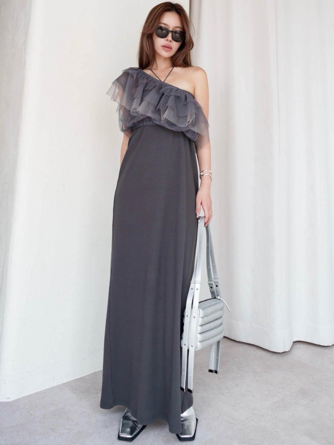 Glitter Tulle Layered One-piece