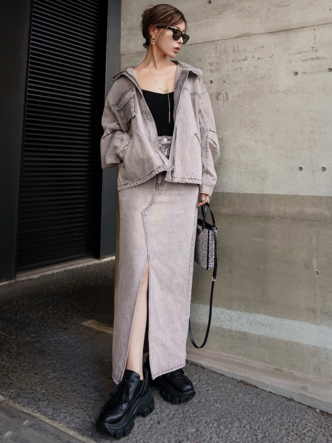 MODEL:159cm<br>COLOR:ライトピンク<br>着用サイズ:0
