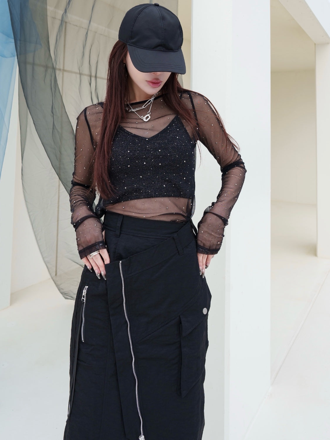 ストーン Sheer ロングスリーブ