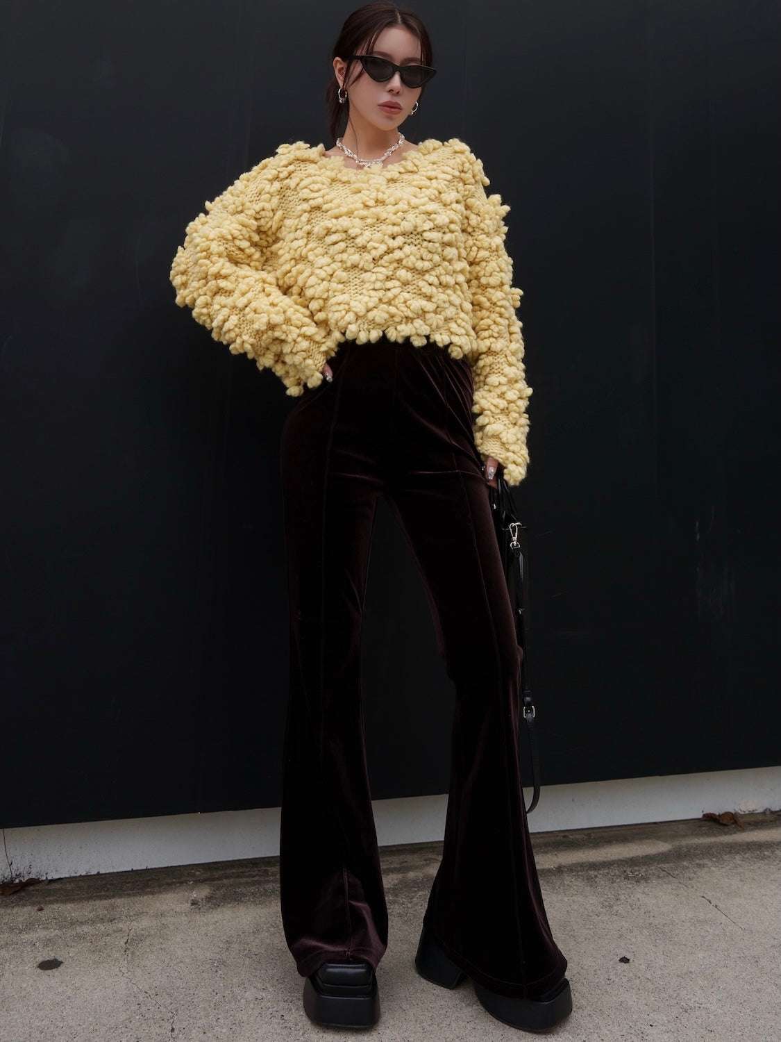 Wool Hand KNIT プルオーバー