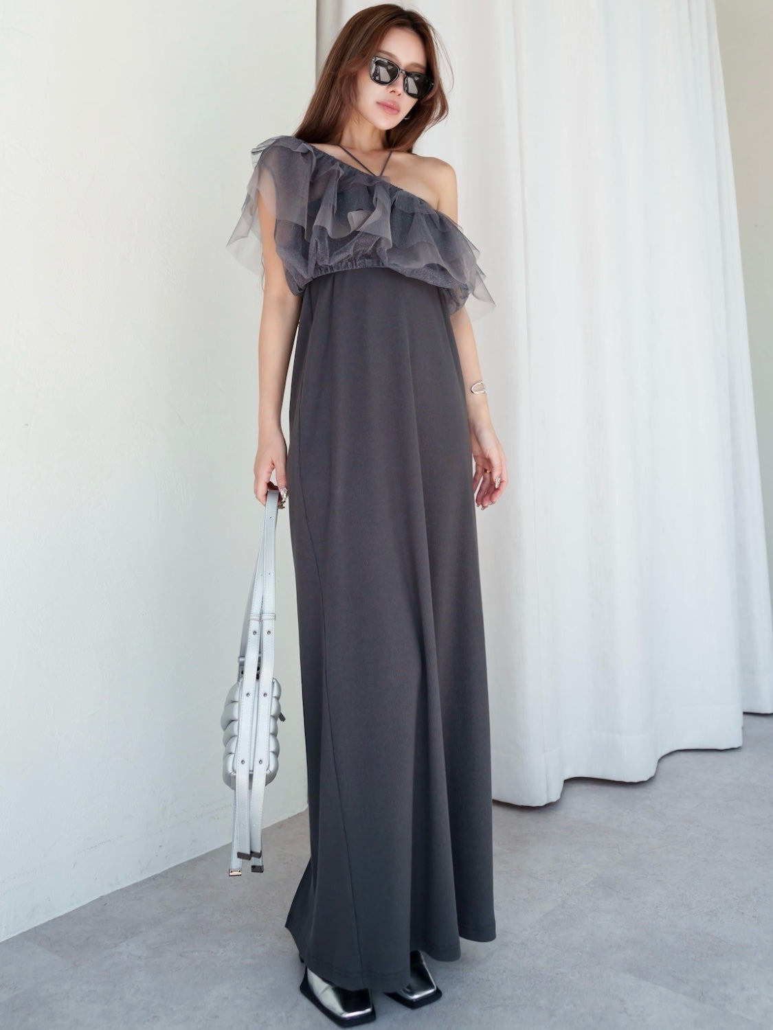 Glitter Tulle Layered One-piece