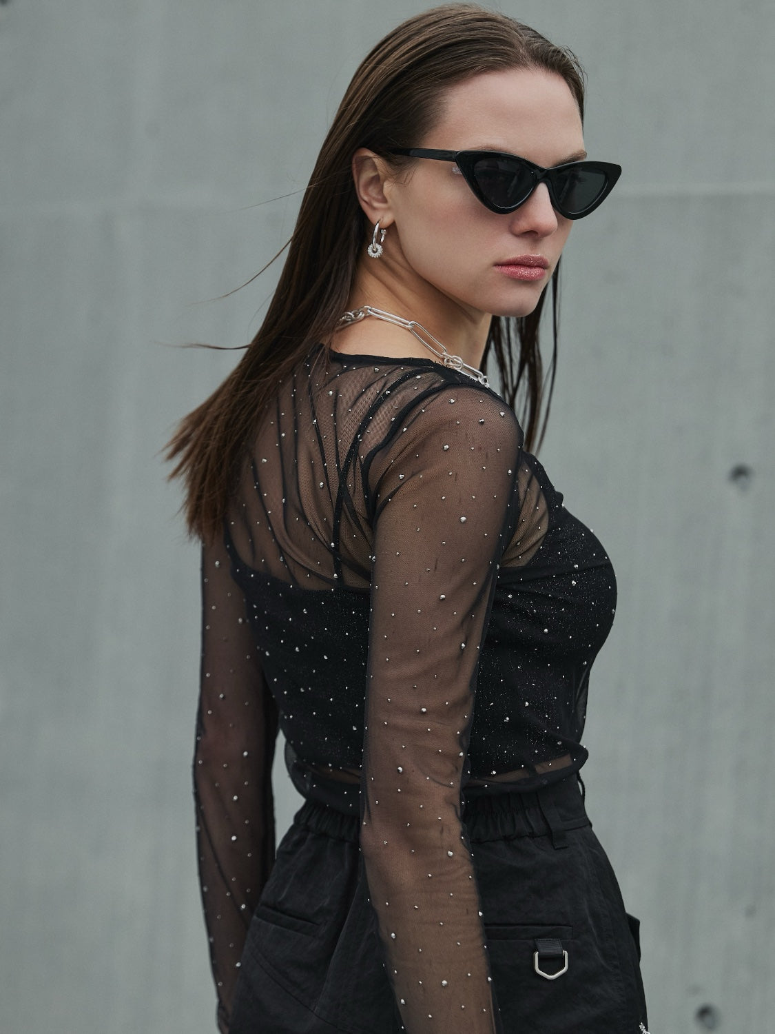 ストーン Sheer ロングスリーブ