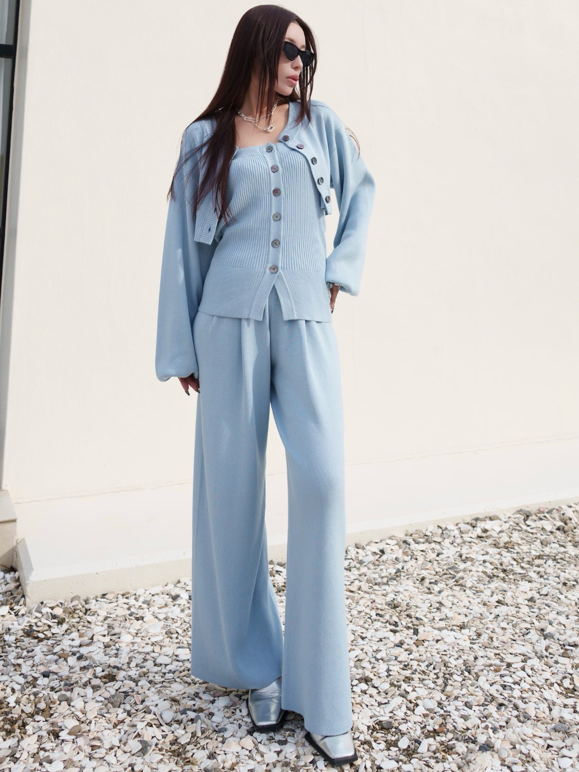 COLOR:ブルー
<br>
MODEL:159cm