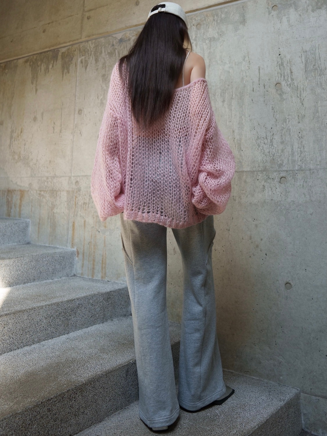 ラメ&モヘア Hand Made KNIT