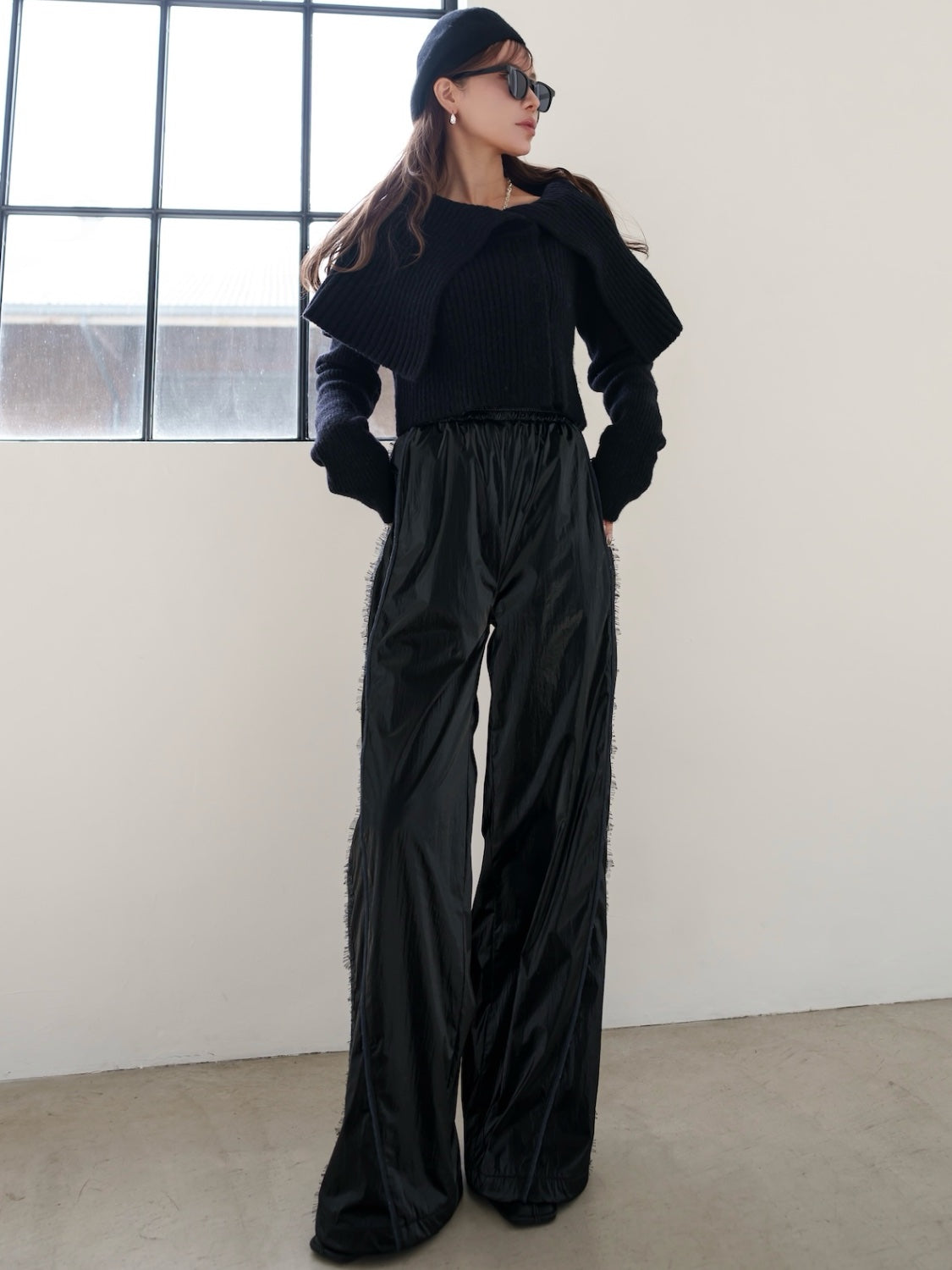 MODEL:159cm<br>COLOR:ブラック