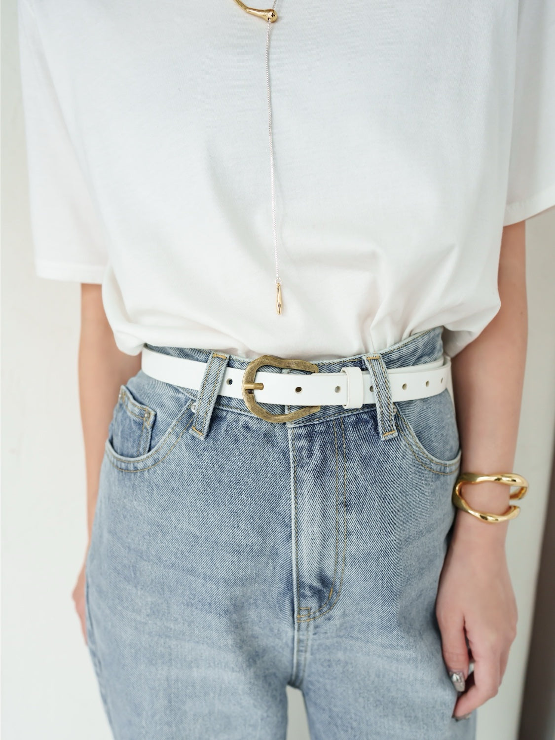 ウォッシュ ワイド プレーン Denim