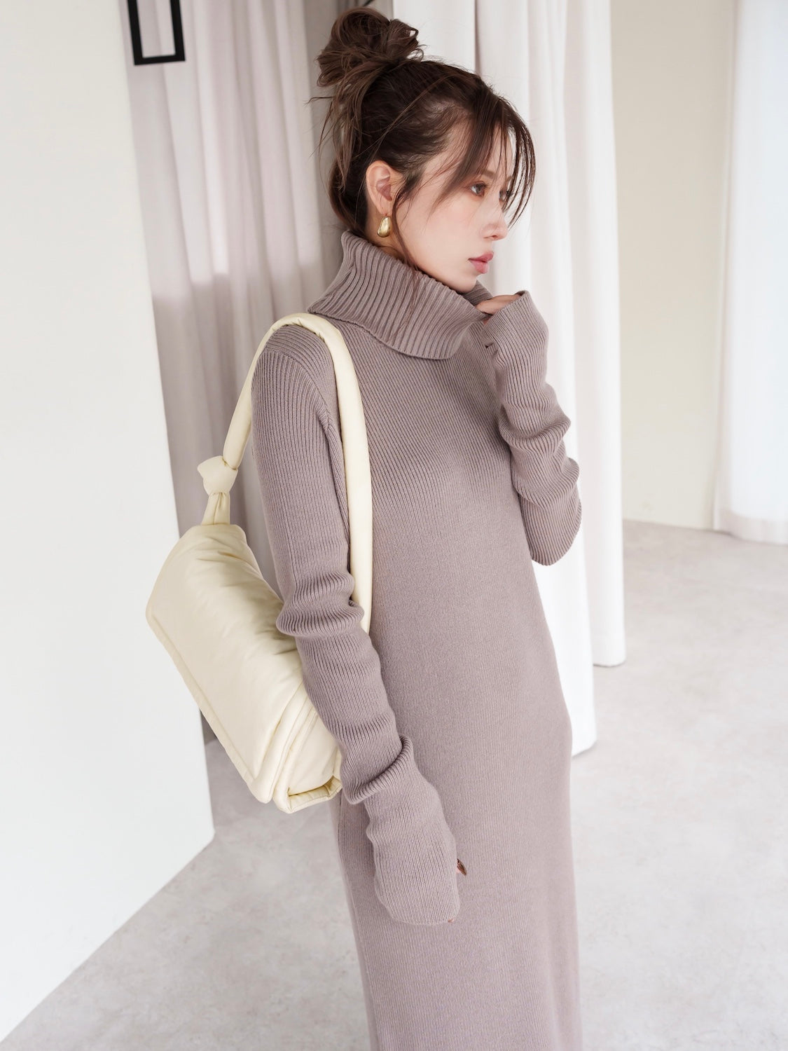 Puffer Nylon Shoulder Bag