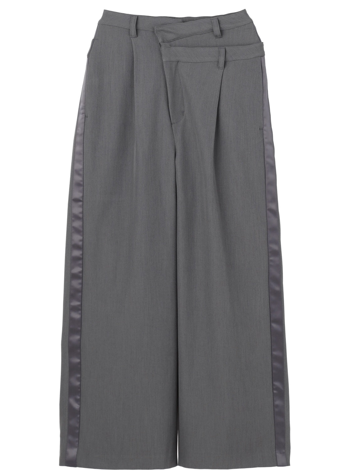 ダブル Waist ライン スラックス