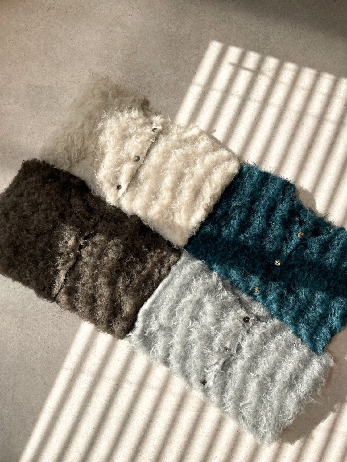 Wool Fur Cardigan