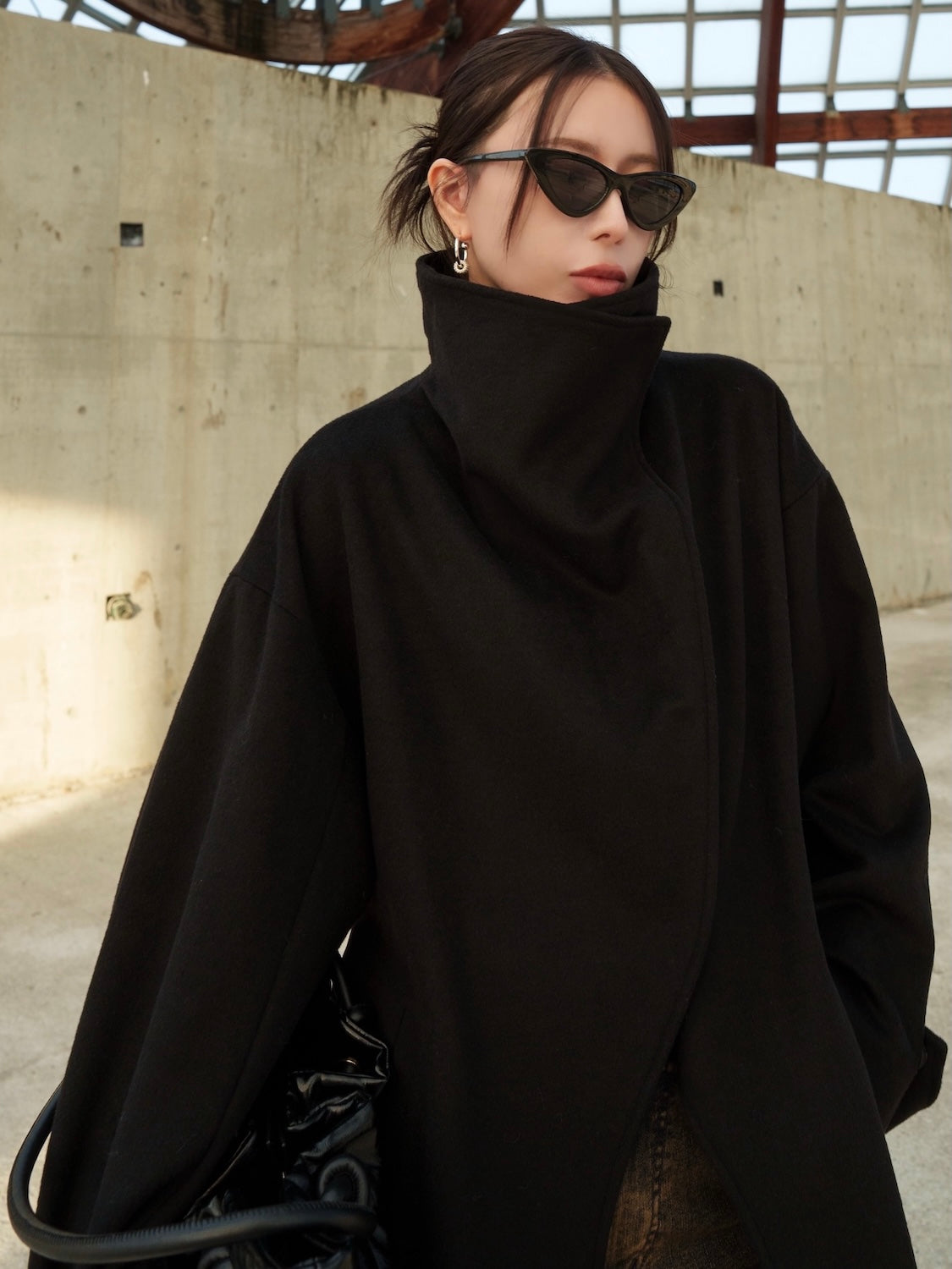 フロントカット スタンド WOOL コート